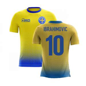 2023-2024 Sweden Airo Concept Home Shirt (Ibrahimovic 10) - Kids