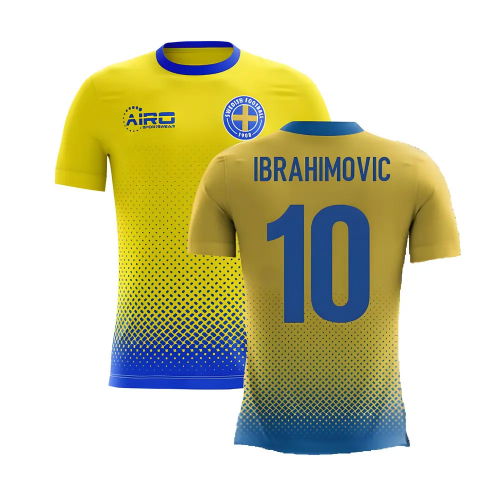 2025-2026 Sweden Airo Concept Home Shirt (Ibrahimovic 10) - Kids