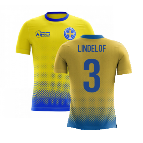 2023-2024 Sweden Airo Concept Home Shirt (Lindelof 3) - Kids