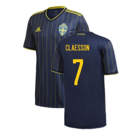 2020-2021 Sweden Away Shirt (CLAESSON 7)