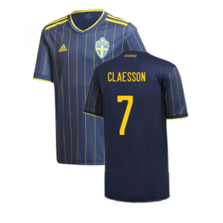 2020-2021 Sweden Away Shirt (Kids) (CLAESSON 7)