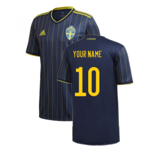2020-2021 Sweden Away Shirt (Your Name)