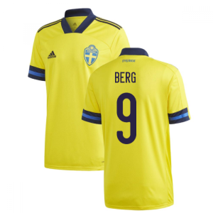 2020-2021 Sweden Home Adidas Football Shirt (BERG 9)