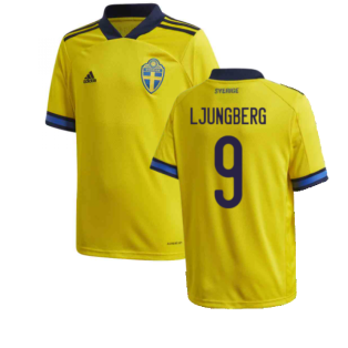 2020-2021 Sweden Home Adidas Football Shirt (Kids) (LJUNGBERG 9)