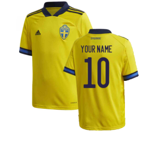 2020-2021 Sweden Home Adidas Football Shirt (Kids)