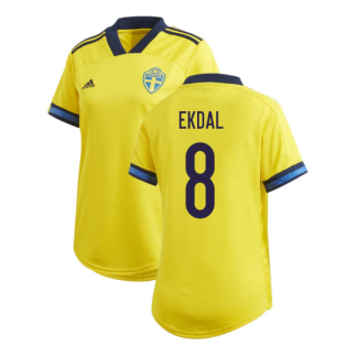 2020-2021 Sweden Home Adidas Womens Shirt (EKDAL 8)