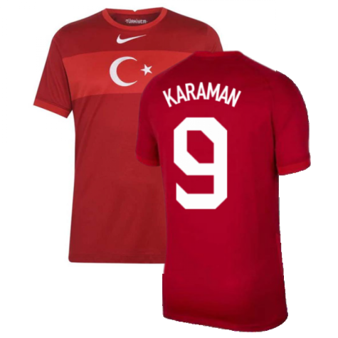 2020-2021 Turkey Away Nike Football Shirt (KARAMAN 9)