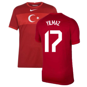 2020-2021 Turkey Away Nike Football Shirt (YILMAZ 17)