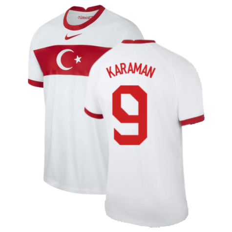 2020-2021 Turkey Home Nike Football Shirt (KARAMAN 9)