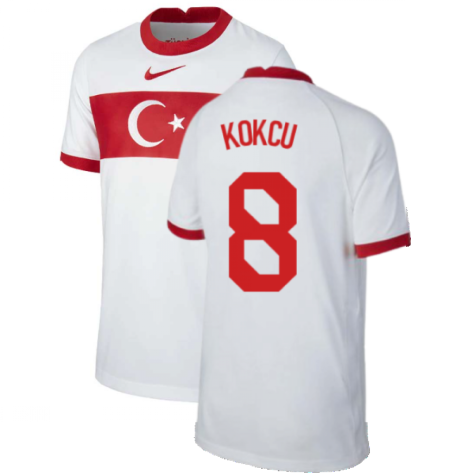 2020-2021 Turkey Home Nike Football Shirt (Kids) (KOKCU 8)