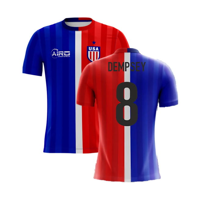 2025-2026 USA Airo Concept Away Shirt (Dempsey 8) - Kids