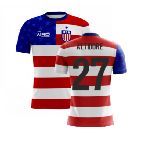 2023-2024 USA Airo Concept Home Shirt (Altidore 27) - Kids