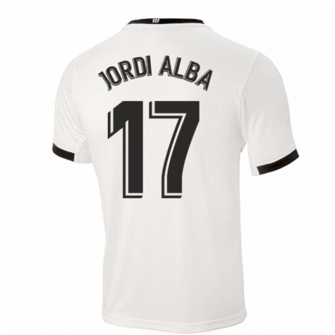 2020-2021 Valencia Home Shirt (Kids) (JORDI ALBA 17)