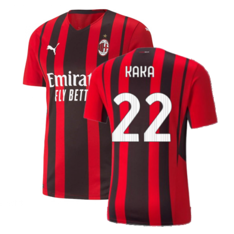 2021-2022 AC Milan Authentic Home Shirt (KAKA 22)
