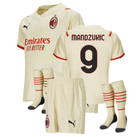 2021-2022 AC Milan Away Mini Kit (MANDZUKIC 9)