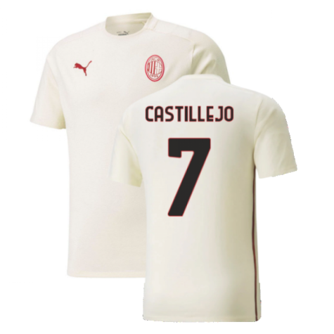 2021-2022 AC Milan Casuals Tee (Afterglow) (CASTILLEJO 7)