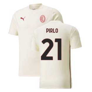 2021-2022 AC Milan Casuals Tee (Afterglow) (PIRLO 21)
