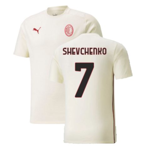 2021-2022 AC Milan Casuals Tee (Afterglow) (SHEVCHENKO 7)