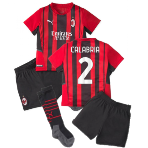 2021-2022 AC Milan Home Mini Kit (CALABRIA 2)
