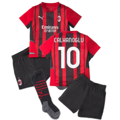2021-2022 AC Milan Home Mini Kit (CALHANOGLU 10)