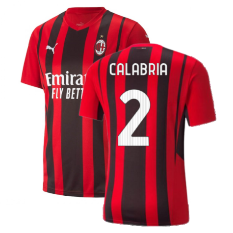 2021-2022 AC Milan Home Shirt (CALABRIA 2)