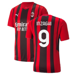 2021-2022 AC Milan Home Shirt (Kids) (INZAGHI 9)