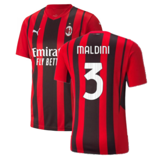 2021-2022 AC Milan Home Shirt (Kids) (MALDINI 3)