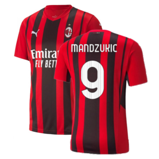 2021-2022 AC Milan Home Shirt (MANDZUKIC 9)