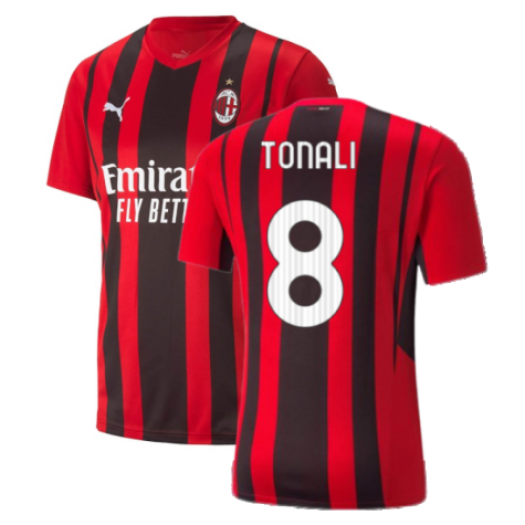 2021-2022 AC Milan Home Shirt (TONALI 8)