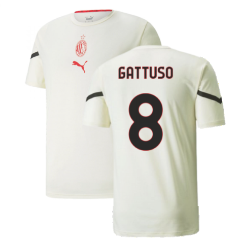 2021-2022 AC Milan Pre-Match Jersey (Afterglow) (GATTUSO 8)