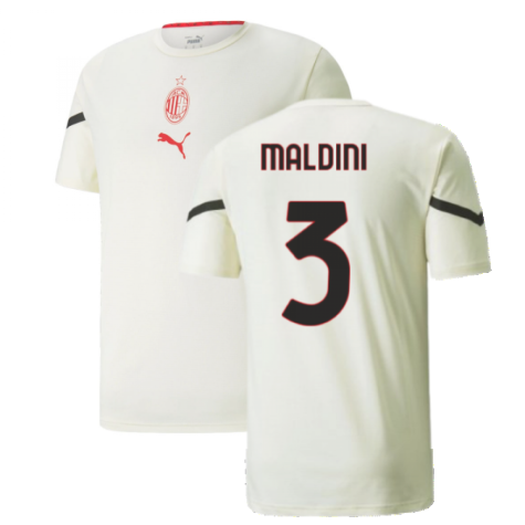 2021-2022 AC Milan Pre-Match Jersey (Afterglow) (MALDINI 3)