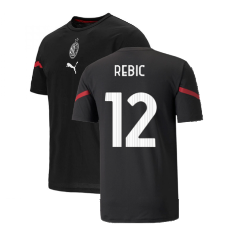 2021-2022 AC Milan Pre-Match Jersey (Black) (REBIC 12)