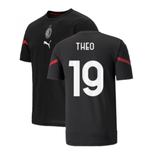 2021-2022 AC Milan Pre-Match Jersey (Black) (THEO 19)