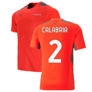 2021-2022 AC Milan Training Jersey (Red) (CALABRIA 2)