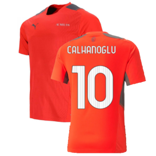 2021-2022 AC Milan Training Jersey (Red) (CALHANOGLU 10)