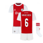 2021-2022 Ajax Home Mini Kit (VAN DE BEEK 6)
