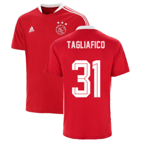 2021-2022 Ajax Training Jersey (Red) (TAGLIAFICO 31)