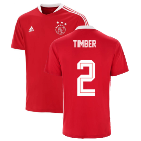2021-2022 Ajax Training Jersey (Red) (TIMBER 2)