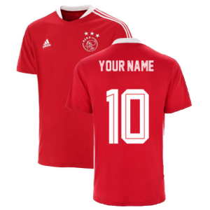 2021-2022 Ajax Training Jersey (Red) (Your Name)