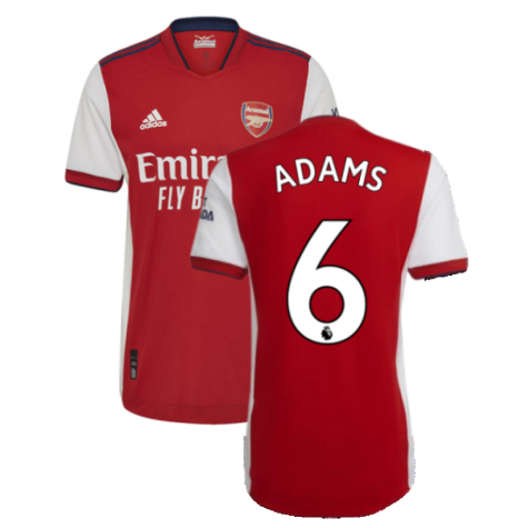 2021-2022 Arsenal Authentic Home Shirt (ADAMS 6)