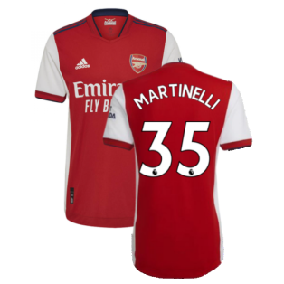 2021-2022 Arsenal Authentic Home Shirt (MARTINELLI 35)
