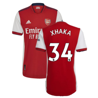2021-2022 Arsenal Authentic Home Shirt (XHAKA 34)