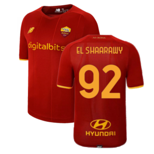 2021-2022 AS Roma Home Shirt (EL SHAARAWY 92)