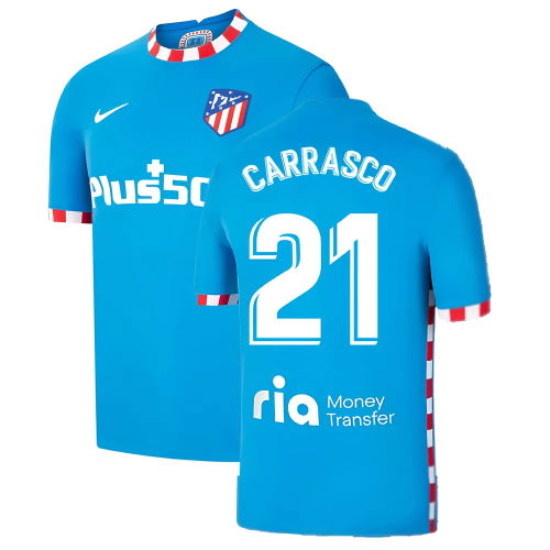 2021-2022 Atletico Madrid 3rd Shirt (CARRASCO 21) 2021-2022 Atletico Madrid 3rd Shirt (CARRASCO 21)