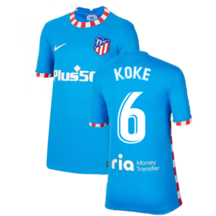2021-2022 Atletico Madrid 3rd Shirt (Kids) (KOKE 6)