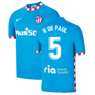 2021-2022 Atletico Madrid 3rd Shirt (R DE PAUL 5)
