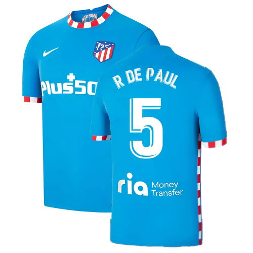 2021-2022 Atletico Madrid 3rd Shirt (R DE PAUL 5) 2021-2022 Atletico Madrid 3rd Shirt (R DE PAUL 5)