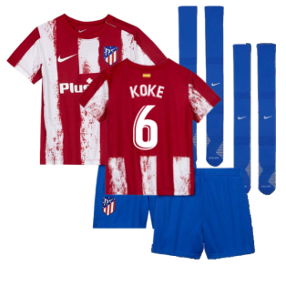 2021-2022 Atletico Madrid Little Boys Home Shirt (KOKE 6)