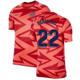 2021-2022 Atletico Madrid Pre-Match Training Shirt (Red) - Kids (HERMOSO 22)