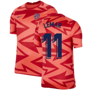 2021-2022 Atletico Madrid Pre-Match Training Shirt (Red) - Kids (LEMAR 11)